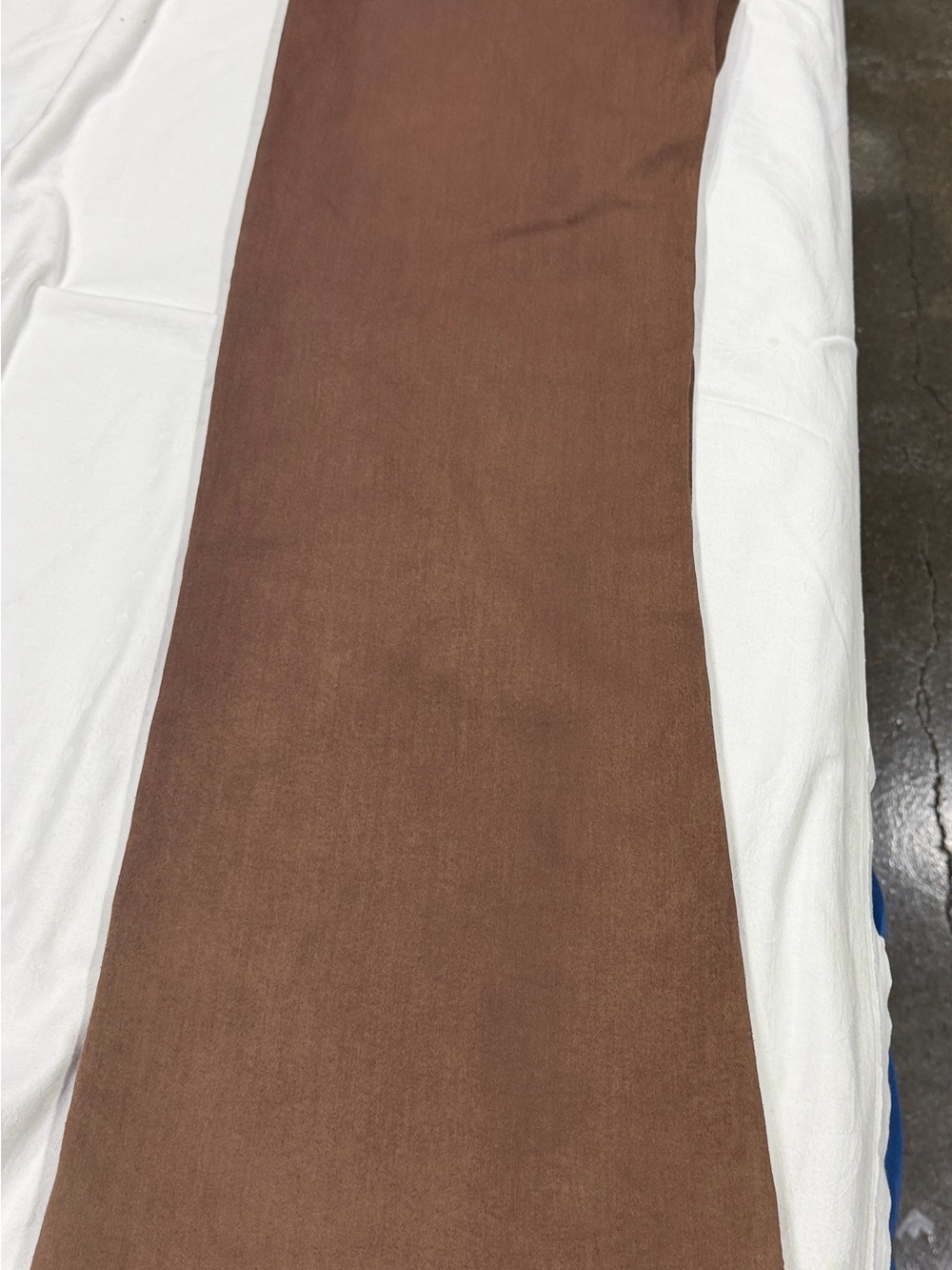 PAIGE Leenah Flare Jeans in Cognac Luxe Coating
